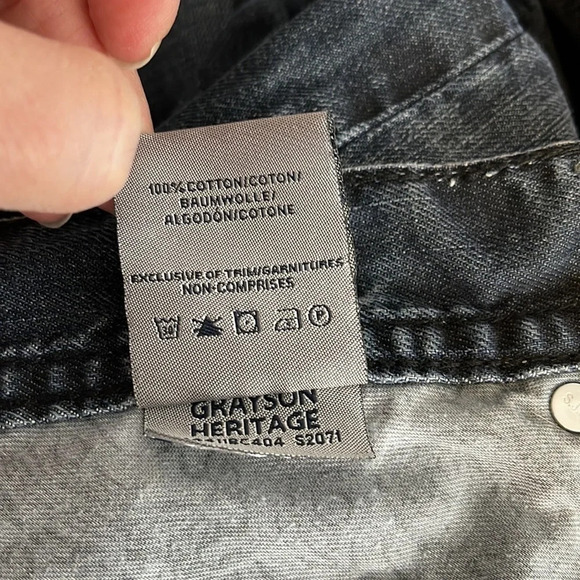 SILVER Grayson Heritage Relaxed Jeans Blue Dark Wash Straight Leg Size 31 - Picture 11 of 13